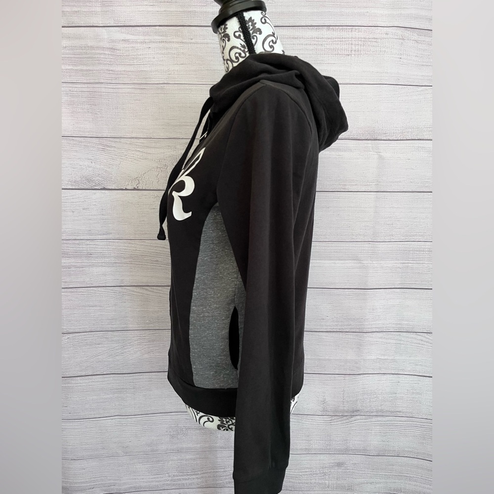 PINK Victoria's Secret | Black Full Zip Hoodie - Picture 3 of 8